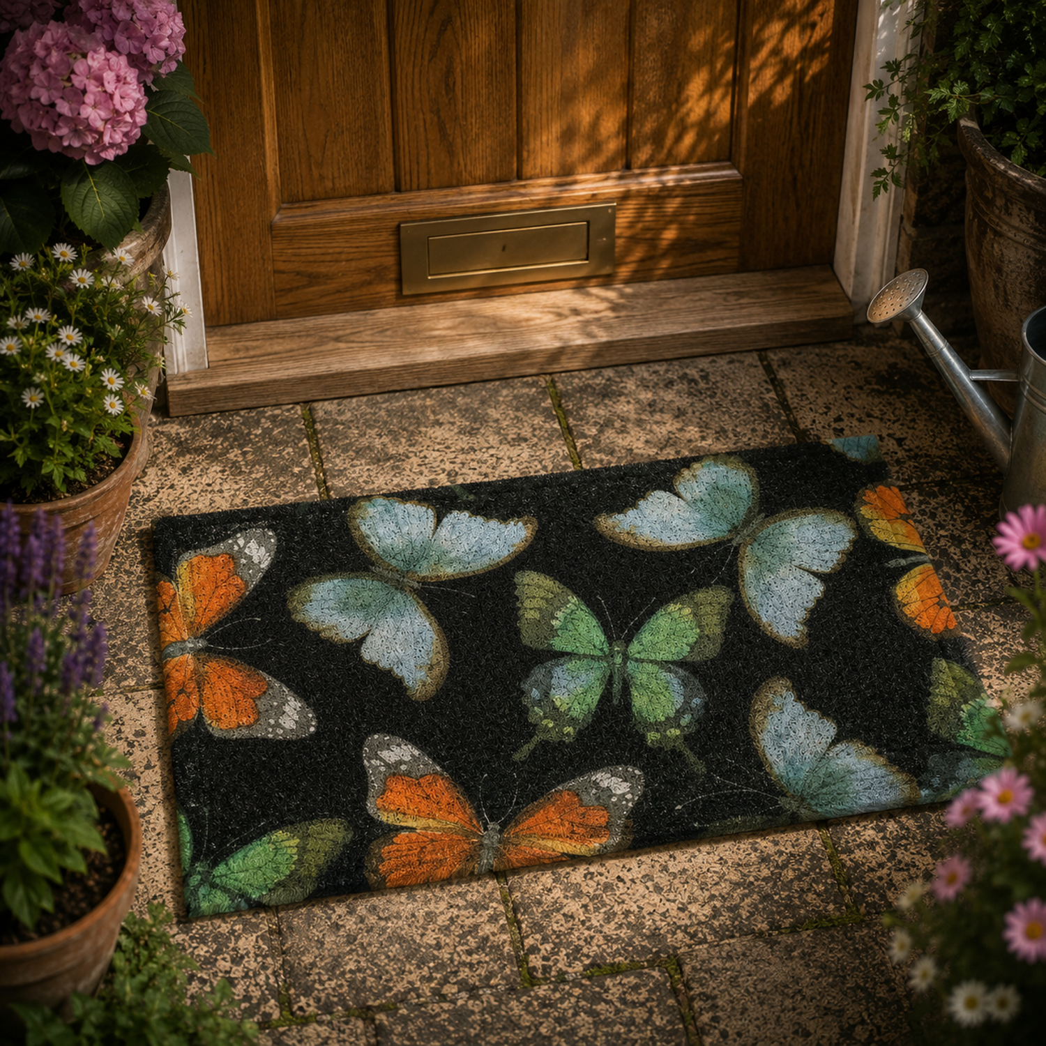 Dørmåtte 'Water Colour Butterfly' (70 x 40 cm)